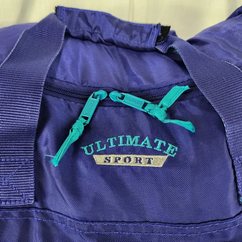 Ultimate Sport Duffle Bag Blue with Teal Accent